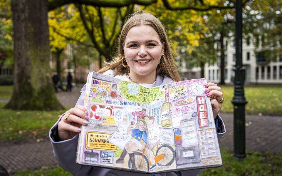 Groningse Tiktokker Anna Hettema (23). 