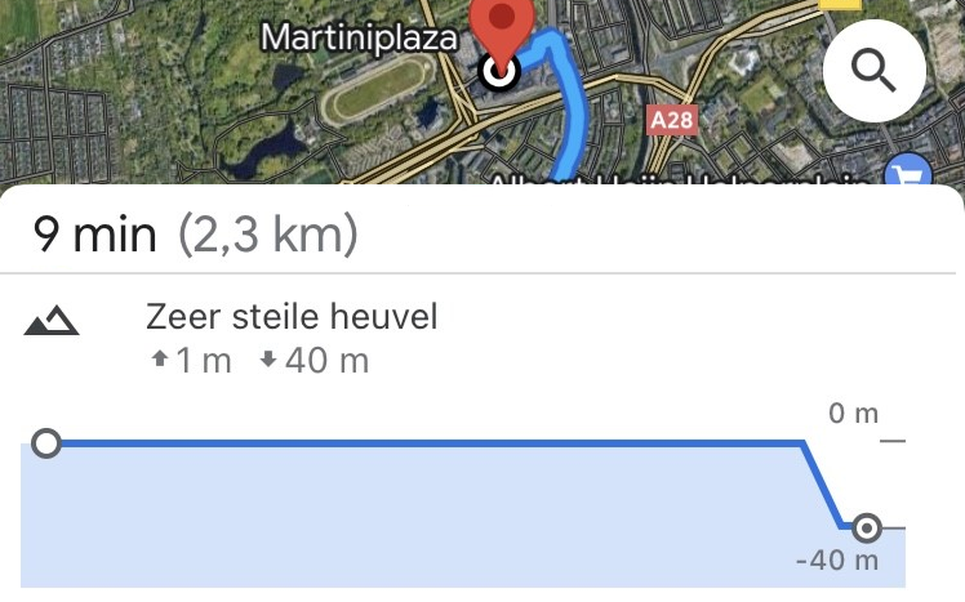 Screenshot van Google Maps